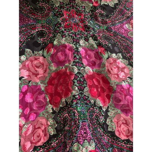 Vintage Howard Wolf paisley print blouse size 6 - Picture 6 of 7